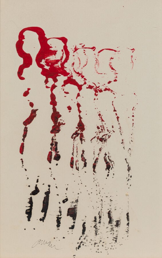 ARMAN(1928-2005) ARMAND FERNANDEZ dit - Empreinte d'une statuette découpée - Go…