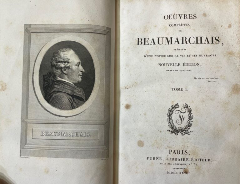 BEAUMARCHAIS Pierre-Auguste Caron de.- - Oeuvres complètes précédées d'une noti…
