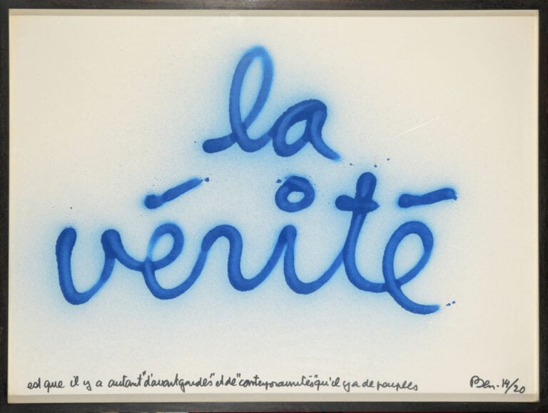 BEN (1935-2024) - La vérité - Sérigraphie - Signée et numérotée 14/20 en bas à…