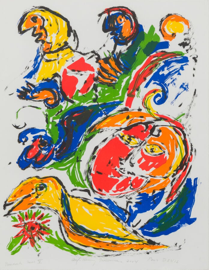 CARL - HENNING PEDERSEN (1913-2007) - Paradisets, 2004 - Lithographie eu couleu…