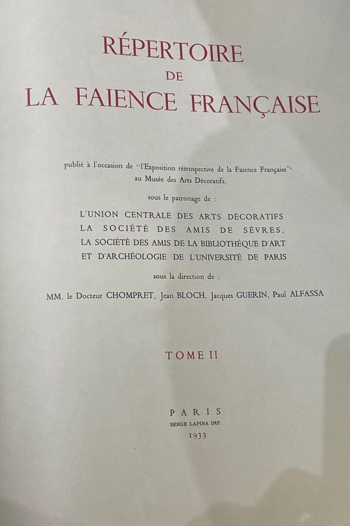 CHOMPRET Dr. - BLOCH Jean - GUERIN Jacques - ALFASSA Paul : - Répertoire de la…