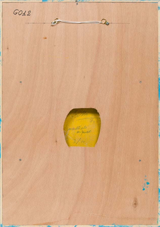 CLAUDE GILLI (1938-2015) - Cactus, 1970 - Bois peint et clous, fixé sur un supp…