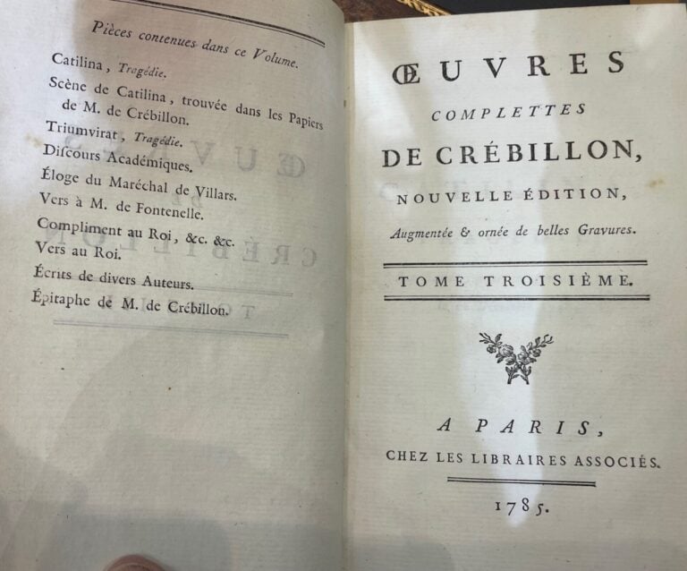 CREBILLON : - OEuvres complètes. Nouvelle édition augmentée, ornée de belles gr…