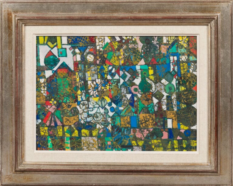 Endre ROZSDA(1913-1999) - Composition - Huile sur toile, signée en bas à gauche…