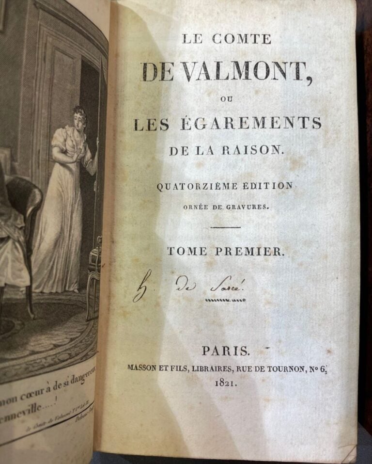 GERARD (Abbé L. Ph.). - Le Comte de Valmont ou les égarements de la raison. 14°…