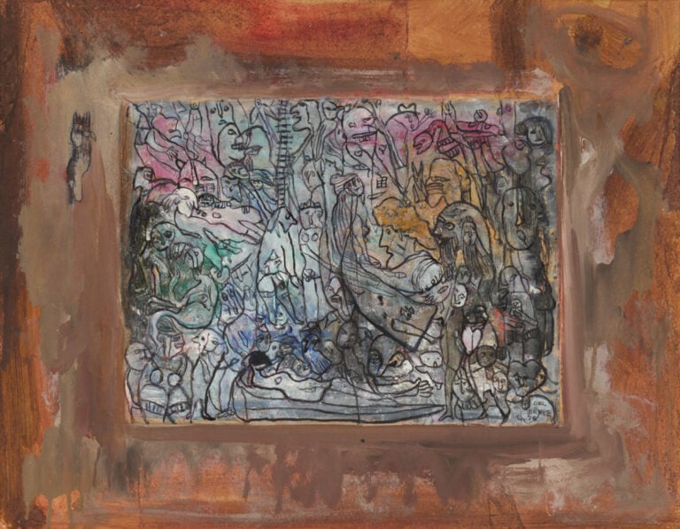 Jean DEL DEVEZ (1909-1983) - Composition aux personnages, 1974-1975 - Huile et…