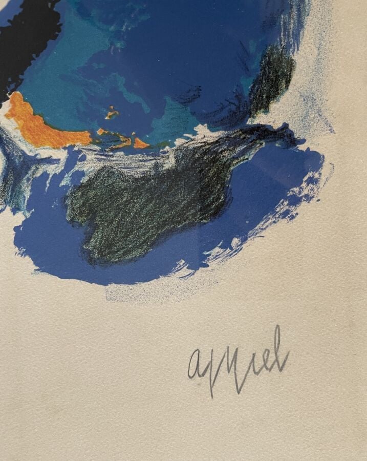 KAREL APPEL - Toi et moi, 1962 - Lithographie sur papier, signée en datée dans…