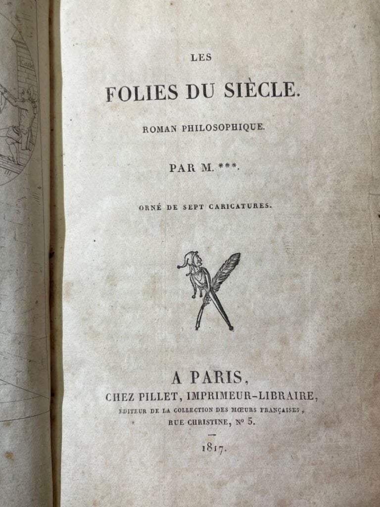 LOURDOUEIX (Honoré Lelarge de) - Les Folies du siècle. Roman philosophique. - P…