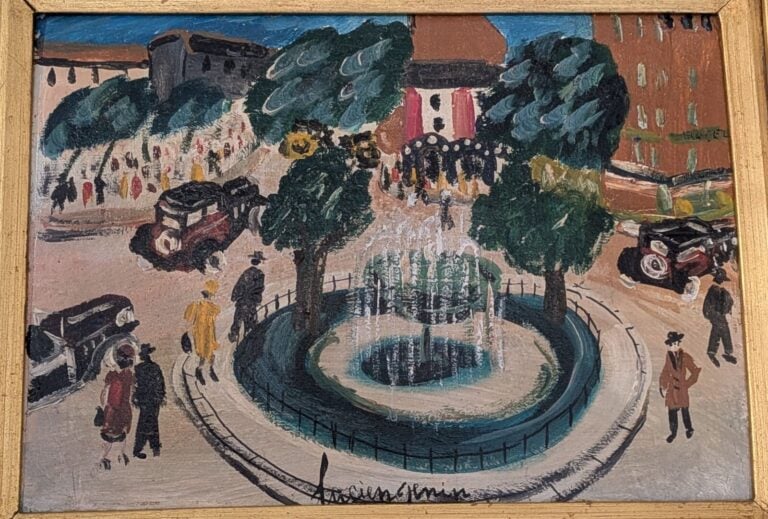 Lucien GENIN (1894 - 1953) - Paris, Place Pigalle - Huile sur carton, signée en…