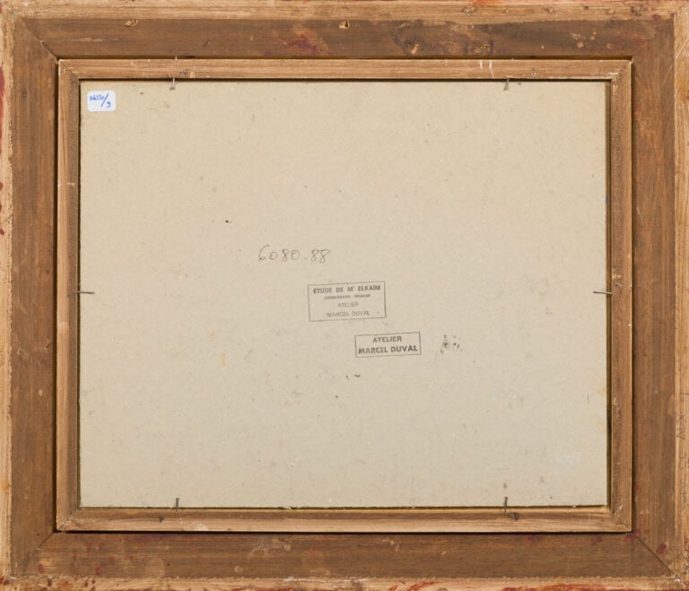 MARCEL DUVAL (1890-1985) - Les joueurs de polo - Gouache sur carton, cachet d'a…