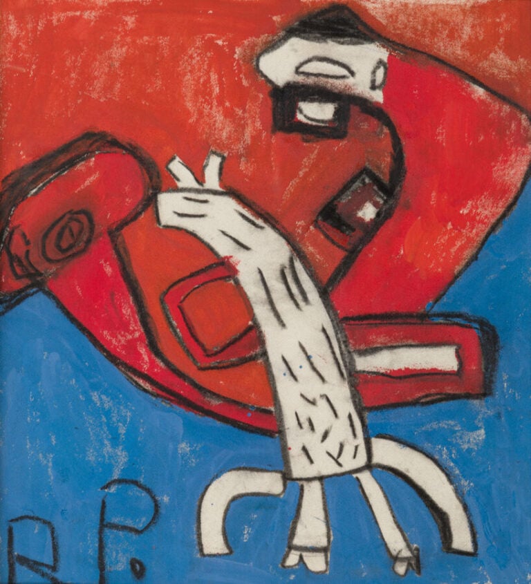 Patrick BALIVET (XXéme siècle) - Chien qui pisse, 1994. - Huile sur toile, mono…