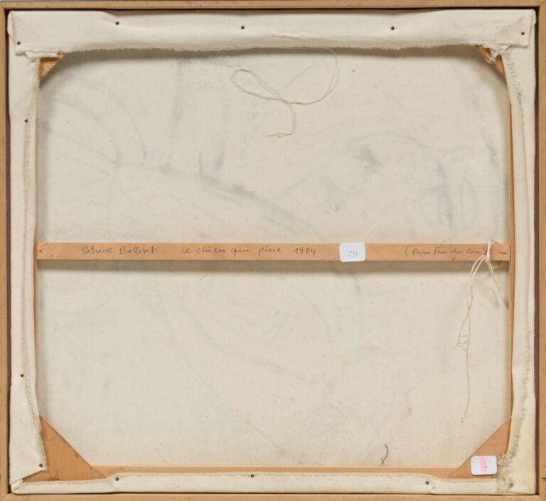 Patrick BALIVET (XXéme siècle) - Chien qui pisse, 1994. - Huile sur toile, mono…