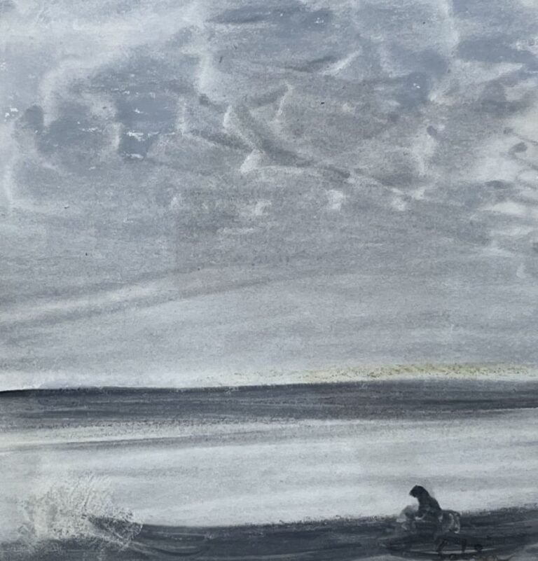 SELIM TURAN (1915-1994) - Paysage - Gouache sur papier, signée en bas à droite…