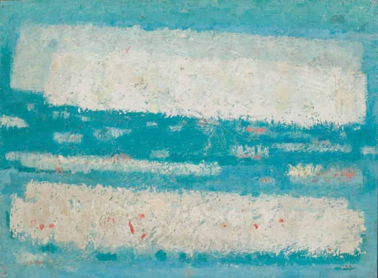 SEUND JA RHEE (1918-2009) - Composition c. 1958-1960 - Huile sur toile signée e…