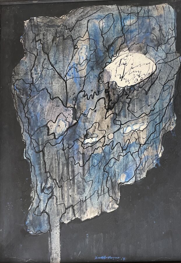 SLAVKO KOPAČ (1913-1995) - Arbre IV, 1967 (CR130) - Peinture vinylique et techn…