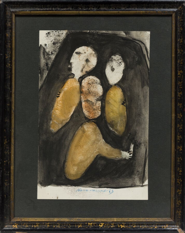 SLAVKO KOPAČ (1913-1995) - Composition aux personnages, 1963 (CR245) - Gouache…