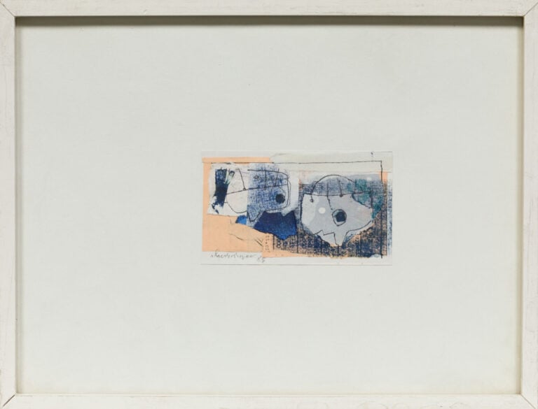 SLAVKO KOPAČ (1913-1995) - Visages, 1985 (CR 298) - Technique mixte et collage…