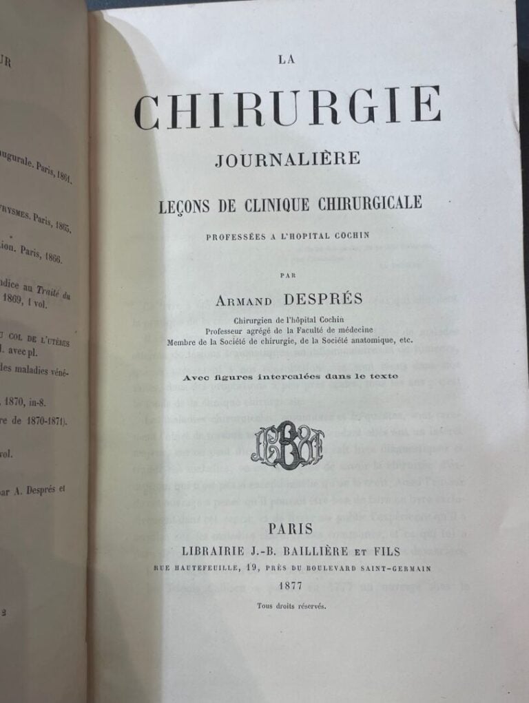TOURTELLE (Etienne) : - Eléments d'hygiène ou l'influence des choses physiques…