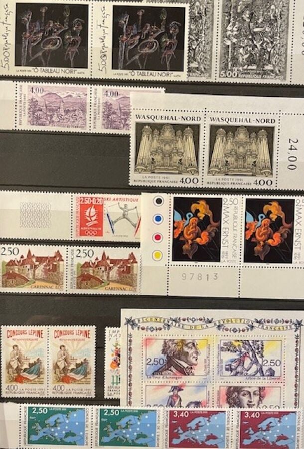 10 ALBUMS **/*/O - France : Collection de France Classique 2nd choix et obl., S…
