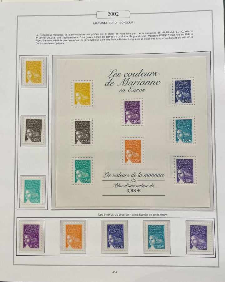 13 Albums **/*/O - Faciale : Collection de timbres jusqu'à 2005 par multiple (e…