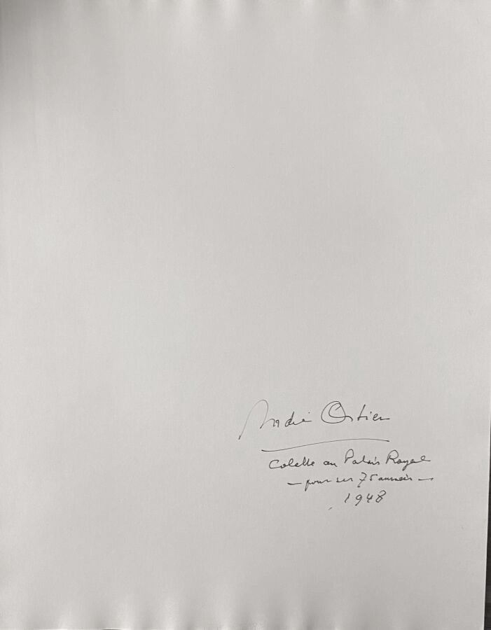 ANDRÉ OSTIER 1906-1994 - Colette au Palais Royal pour ses 75 années, 1948. - Ph…