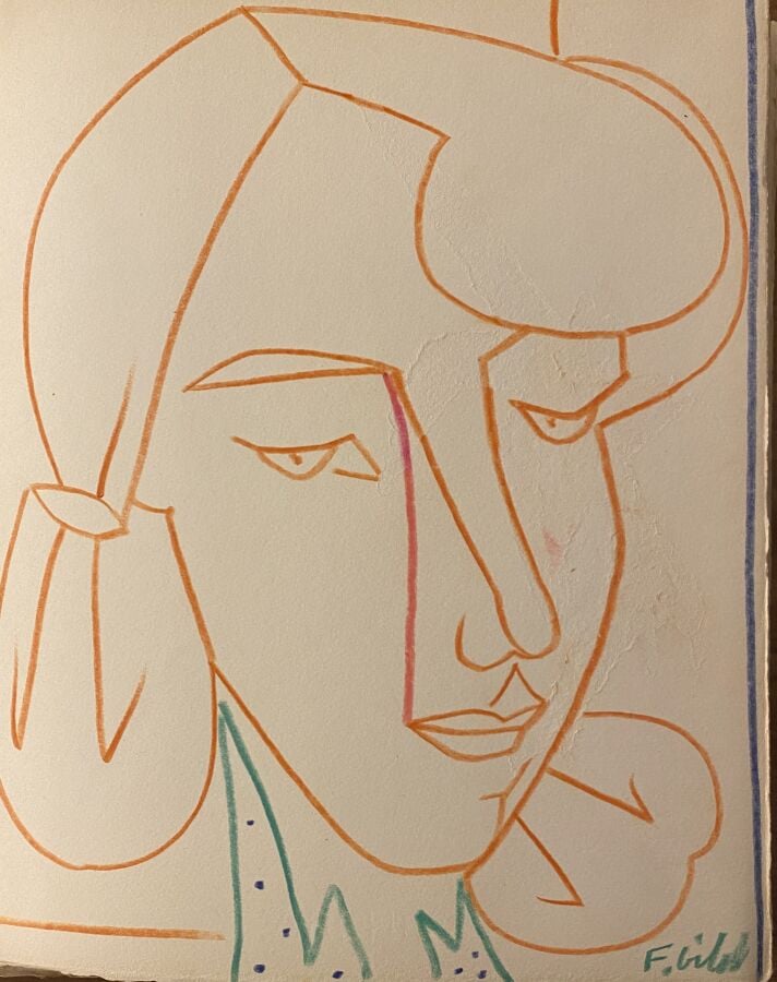 Françoise GILOT - André Verdet, Pages d'amour, avec des lithographies originale…