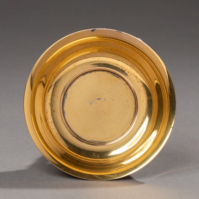 HERMÈS - Coupelle évasée haute en argent massif doré VERMEIL - travail de la ma…