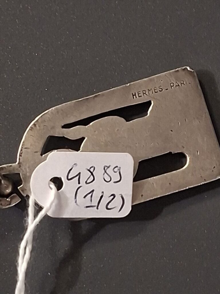 HERMES - Pendentif "Saint Christophe" en argent (925°/°°) - Poids : 21, 2g