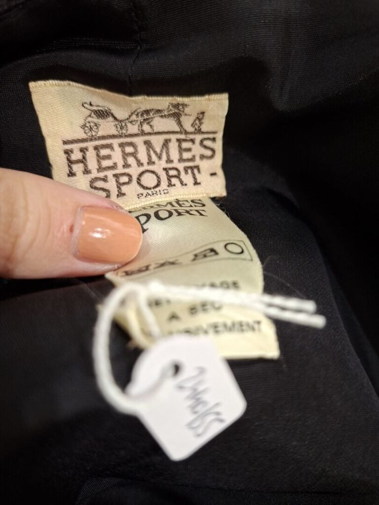 HERMES Sport - Jupe en lainage gris - Taille 40