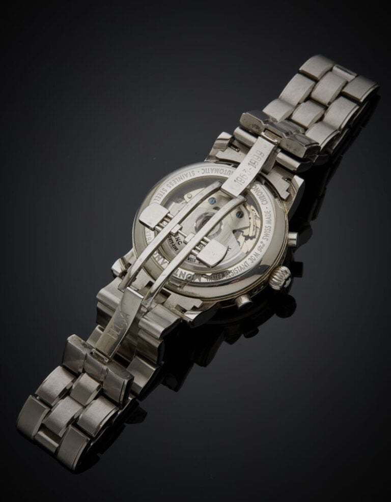 MONTBLANC - BRACELET MONTRE Chronographe tachymètre ronde modèle "Meisterstuck…