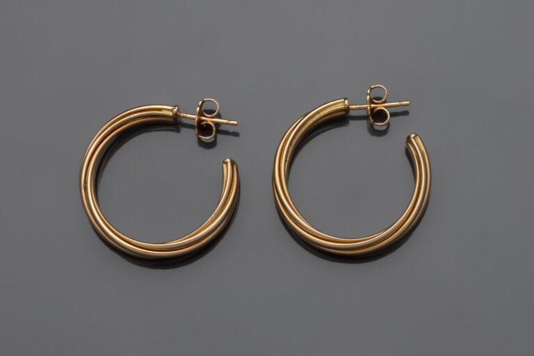 Paloma PICASSO pour TIFFANY & Co - Paire de BOUCLES d'OREILLES "créoles" modèle…