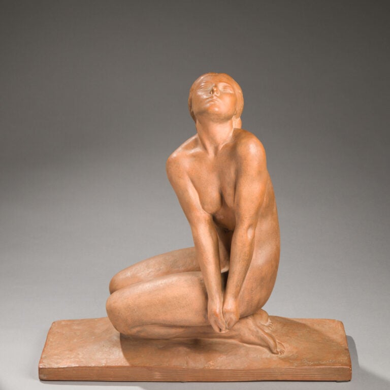 Amedeo GENNARELLI (1881-1943) - Sculpture en terre cuite figurant une femme nue… maison de vente aux encheres commissaire-priseur auction house boisgirard antonini