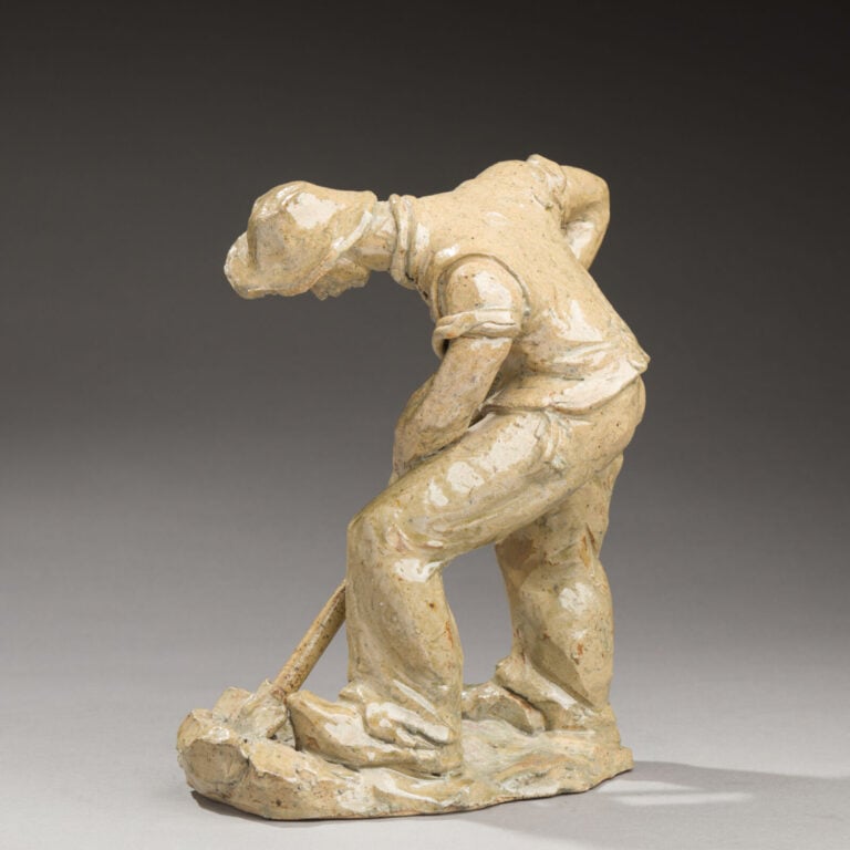 André ROZAY (1913-1991) - à la BORNE, attribué à - Sculpture en grès vernissé c… maison de vente aux encheres commissaire-priseur auction house boisgirard antonini