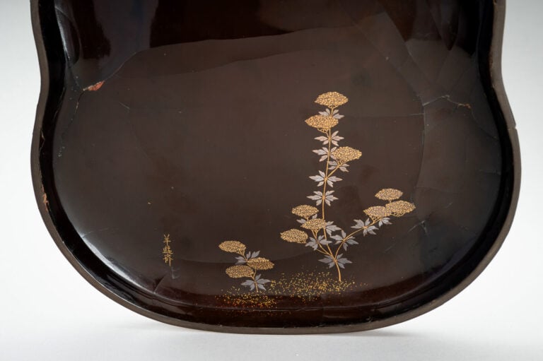 Boîte à encre (suzuri-bako) en laque, en forme de double par Hara Yôyûsai (1769…