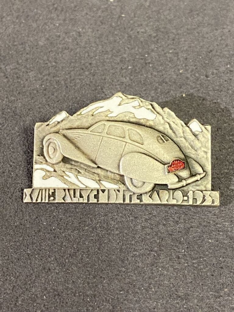 Boutonnière / épinglette Rallye Monte Carlo, année 1939