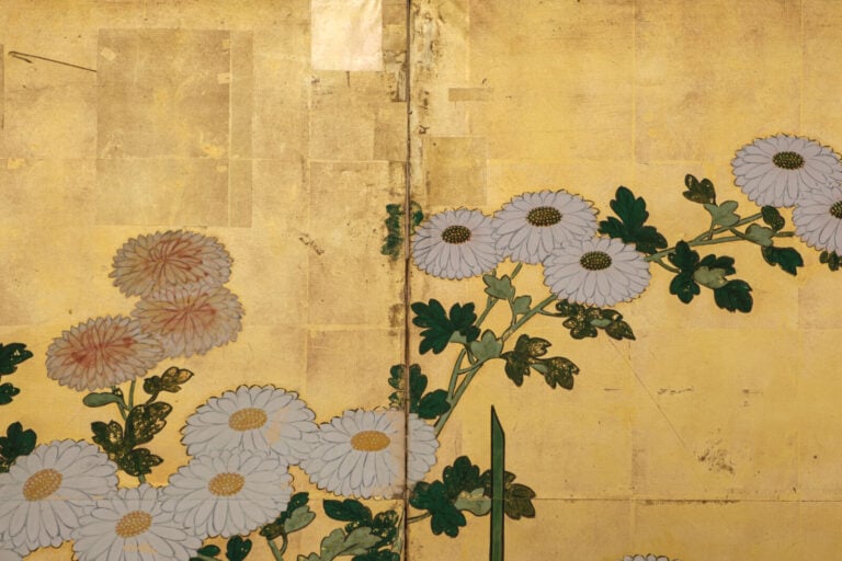 Byôbu 屏風 (paravent) à six panneaux, orné de part et d'autre de peintures de sty… Vente aux encheres – Auction House – Commissaire-priseur – Auctioneer - Boisgirard Antonini – Paris – Nice