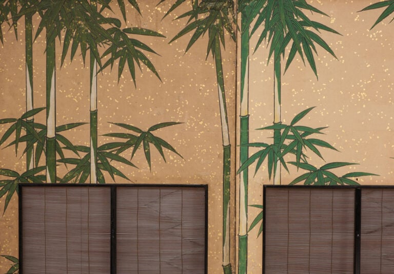 Byôbu 屏風 (paravent) à six panneaux, orné de part et d'autre de peintures de sty… Vente aux encheres – Auction House – Commissaire-priseur – Auctioneer - Boisgirard Antonini – Paris – Nice