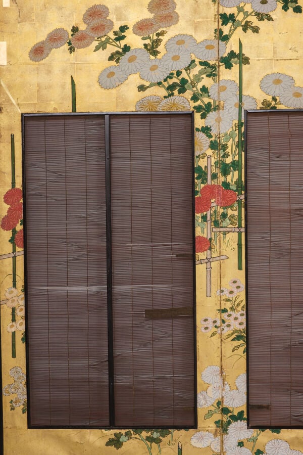 Byôbu 屏風 (paravent) à six panneaux, orné de part et d'autre de peintures de sty… Vente aux encheres – Auction House – Commissaire-priseur – Auctioneer - Boisgirard Antonini – Paris – Nice