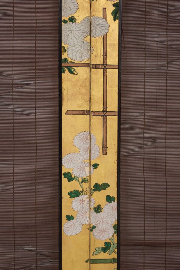 Byôbu 屏風 (paravent) à six panneaux, orné de part et d'autre de peintures de sty… Vente aux encheres – Auction House – Commissaire-priseur – Auctioneer - Boisgirard Antonini – Paris – Nice