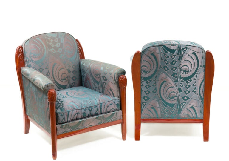 Camille GAUTHIER & Paul POINSIGNON, attribué à - Paire de fauteuils en palissan… maison de vente aux encheres commissaire-priseur auction house boisgirard antonini