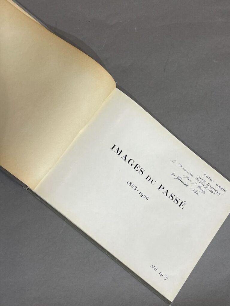 Dion-Bouton, "Images du passé (1883-1926)", publié en mai 1937 - Dédicacé par M…