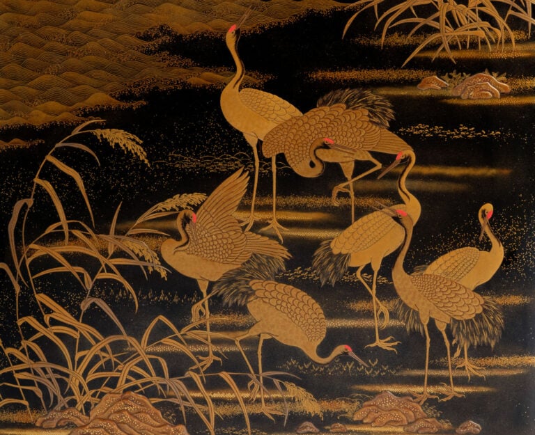 Ensemble comprenant un ryôshibako 料 紙 箱 (boîte à documents) et une suzuribako 硯… Vente aux encheres – Auction House – Commissaire-priseur – Auctioneer - Boisgirard Antonini – Paris – Nice