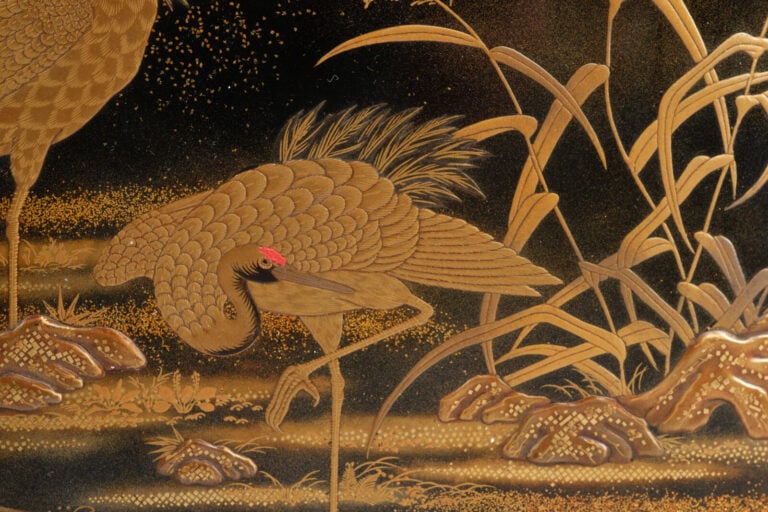 Ensemble comprenant un ryôshibako 料 紙 箱 (boîte à documents) et une suzuribako 硯… Vente aux encheres – Auction House – Commissaire-priseur – Auctioneer - Boisgirard Antonini – Paris – Nice