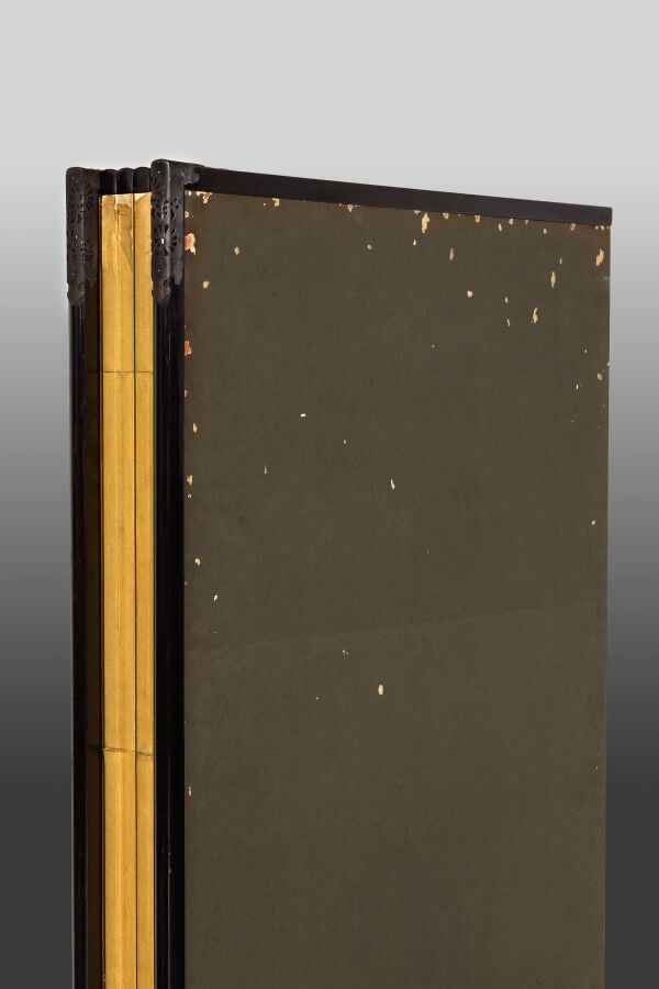 Ensemble de deux paravents à six panneaux à décor d'une peinture continue de fl… Vente aux encheres – Auction House – Commissaire-priseur – Auctioneer - Boisgirard Antonini – Paris – Nice