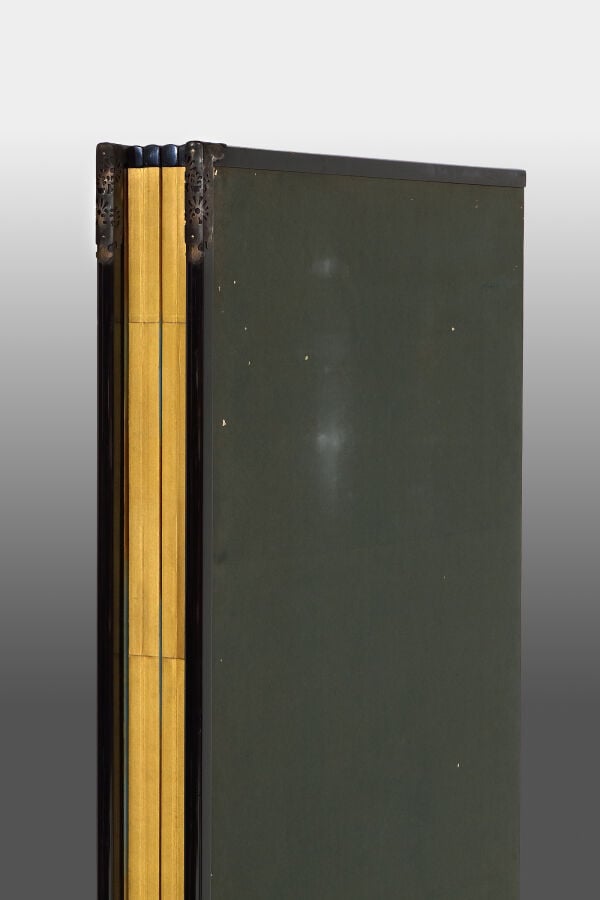 Ensemble de deux paravents à six panneaux à décor d'une peinture continue de fl… Vente aux encheres – Auction House – Commissaire-priseur – Auctioneer - Boisgirard Antonini – Paris – Nice