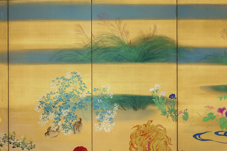 Ensemble de deux paravents à six panneaux à décor d'une peinture continue de fl… Vente aux encheres – Auction House – Commissaire-priseur – Auctioneer - Boisgirard Antonini – Paris – Nice