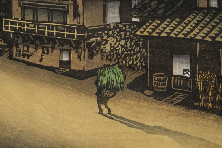 Estampe originale encadrée de Yamataka Noboru 山高登 (1926-2020), intitulée « Couc… Vente aux encheres – Auction House – Commissaire-priseur – Auctioneer - Boisgirard Antonini – Paris – Nice