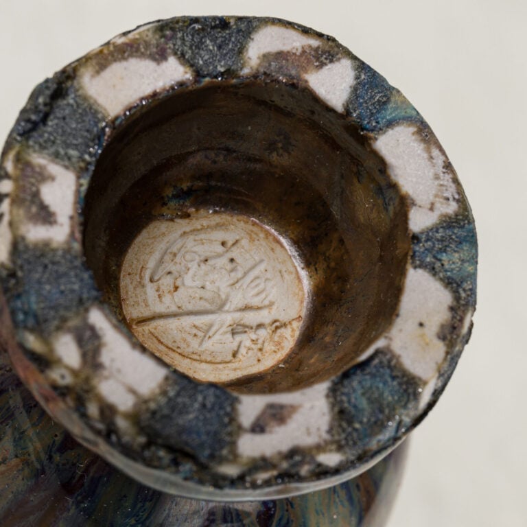 Frédéric KIEFER (1894-1977) - Vase et coupe en grès émaillé - Signés «F Kiefer»… maison de vente aux encheres commissaire-priseur auction house boisgirard antonini