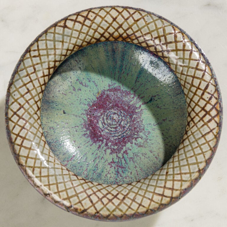 Frédéric KIEFER (1894-1977) - Vase et coupe en grès émaillé - Signés «F Kiefer»… maison de vente aux encheres commissaire-priseur auction house boisgirard antonini