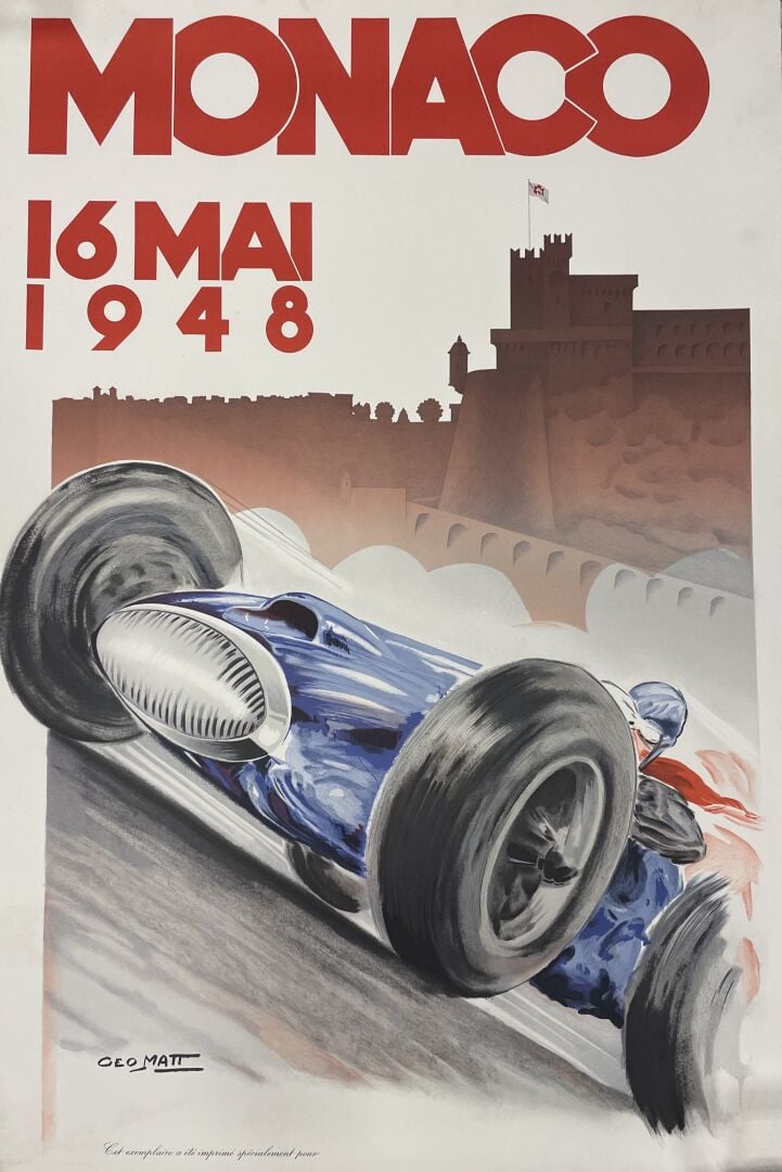 GEO HAM (1900-1972), d'après - Lot de 2 affiches lithographiques : - - Monaco 1…